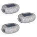 3X Solar Light for Garden Decoration Outdoor Path Light LED Rock Light Waterproof Driveway Walkway Solar Stones Lamp