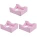 3 Pieces Silicone Cup Holder Bassinet Cradle for Tumblers Mug Rack Pink Silica Gel