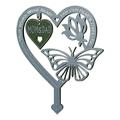 meijuhuga Lawn Stake Eye-catching Waterproof Galvanized Alloy Garden Memorial Plaque Stakes for Home