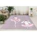 Accent Rugs Kids Room Rugs Custom Rugs Entryway Rug Ballet Girl And Rabbit Rug Kids Rugs Indoor Rug Pink Rug Office Rugs Large Rug 3.3 x6.5 - 100x200 cm