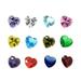 50pcs Heart Shaped Jewel Gems for Arts Crafts Themed Party Decoration Accessories Children Activities