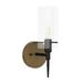 Aiwen Classic Rustic 1 Light Wall Sconce Black Cylinder Vanity Light Industrial Bathroom Light Fixture