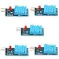 5pcs Temperature Humidity Module Digital Temperature Humidity Digital Temperature Humidity Output 3.3- 5v