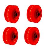 4 Pcs Skateboard Skate Board Accessory Skidoo Accessories Glow Accessories Wheels for Roller Skates Roller Skate Wheels Skating Wheels Slip-on Shoes Light-Emitting Wheel Shine Roller Skating Red Pu