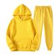 Women's Hoodie Tracksuit Pants Sets Solid Color Valentine's Day Sports Outdoor Casual Black Yellow Pink Drawstring Long Sleeve Basic Hooded Regular Fit Fall Winter