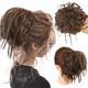 Tousled Updo Messy Bun Hairpiece Hair Extension Ponytail with Elastic Rubber Band Updo Ponytail Hairpiece Synthetic Hair Extensions Scrunchies Ponytail Hairpieces for Women