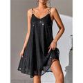 Women's Black Dress Sequin Dress Party Dress Sequins Ruched Sleeveless Mini Dress Birthday Vacation Black Winter