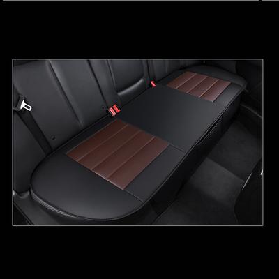 Premium PU Car Seat Cover Back Seat Protector Works with 95 % of Vehicles Padded Anti-Slip Full Wrapping Edge Car Interior Accessories for Men Women Four Seasons 1PCS