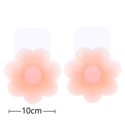 A Pair Invisible Silicone Flower Nipple Covers for a Braless Look - Perfect for Strapless Dresses and Women's Lingerie and Underwear Accessorie