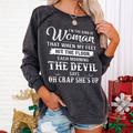 Women's Plus Size Sweatshirt Pullover Graphic Street Casual Black White Red Basic Round Neck Long Sleeve Top Micro-elastic Fall Winter