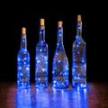 1/2/6/10pcs Wine Bottle String Lights 2m 20LEDs with Cork Warm White White Multi Color Red Blue Waterproof Christmas Wedding Decoration Batteries Powered