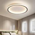 1-Light New LED Ceiling Lamp Round Ultra-Thin Simple Circular Design Ceiling Light Metal Bedroom Lamp Nordic Creative Household Office Study Dining Lamp 28W ONLY DIMMABLE WITH REMOTE CONTROL