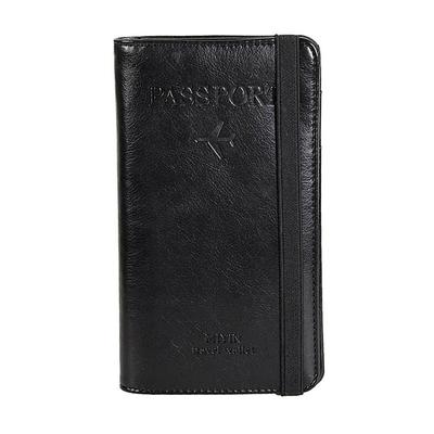 RFID Leather Passport Holder Portable Multi-function Document Package Ultra-thin Passport Credit Card Holder Travel Cover Case Father's Day Gifts