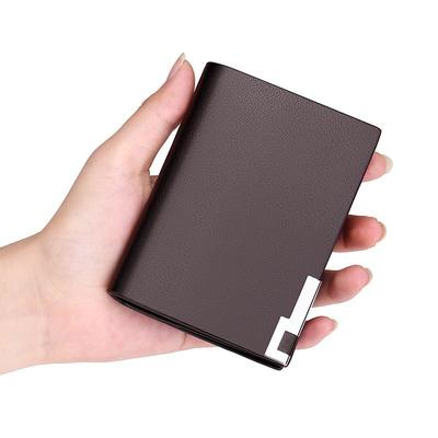 NEW Fashion Black Genuine Leather Business Card Wallets Men Credit Card Holders Women CardID Holder Male Organizer VIP Card Holder