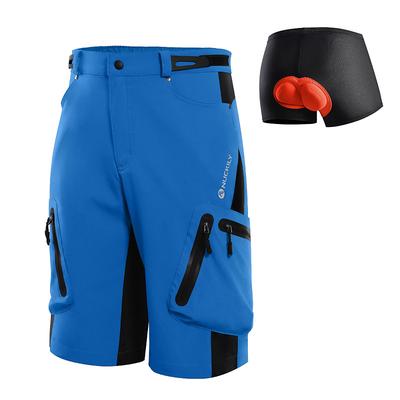 Nuckily Men's Cycling Underwear Shorts Bike Shorts Cycling Shorts Bike Shorts Padded Shorts / Chamois Relaxed Fit Mountain Bike MTB Sports 3D Pad Quick Dry Wearable Reflective Trim / Fluorescence