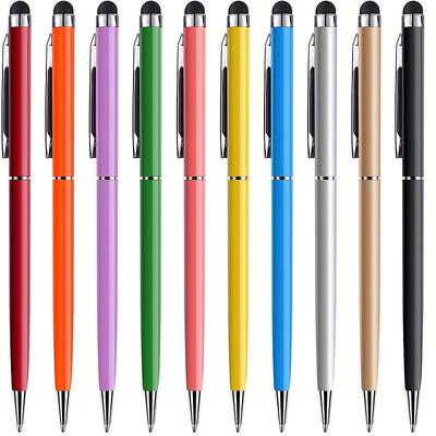 10pcs 2 In-1 Stylus Pens For Touch Screens Ballpoint Pen