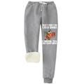 Women's Sweatpants Normal Polyester Letter claret Ash Sweatpants High Rise Full Length Daily Wear Fall Winter