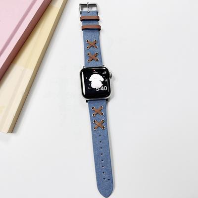 Sport Band Compatible with Apple Watch band 38mm 40mm 41mm 42mm 44mm 45mm 49mm Metal Clasp Adjustable PU Leather Strap Replacement Wristband for iwatch Ultra 2 Series 9 8 7 SE 6 5 4 3 2 1