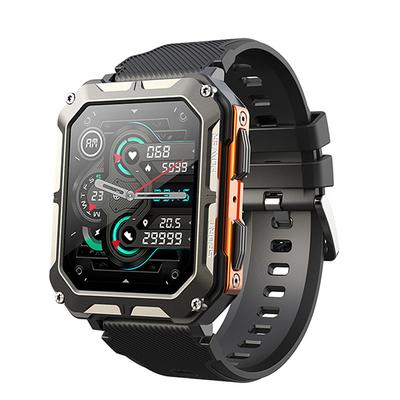 C20 PRO Smartwatch Bluetooth Call Blood Pressure Detection IP68 Waterproof Men's Swimming Diving Sports Smartwatch