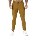 Men's Trousers Chinos Chino Pants Pocket Plain Comfort Breathable Outdoor Daily Going out 100% Cotton Fashion Streetwear Black White