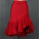 Latin Dance Skirts Ruffles Women's Performance Natural Spandex Ice Silk Only Skirt