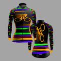 21Grams Women's Cycling Jersey Long Sleeve Winter Bike Top with 3 Rear Pockets Mountain Bike MTB Road Bike Cycling Fleece Lining Breathable Moisture Wicking Reflective Strips Black / Orange Rose Red