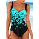 Women's Swimwear One Piece Monokini Bathing Suits Normal Swimsuit Floral Floral Print Strap Vacation Beach Wear Bathing Suits