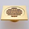 Square Shower Floor Drain Brass Removable Multipurpose Invisible Look Brass and Zinc Alloy Drain 1 pc