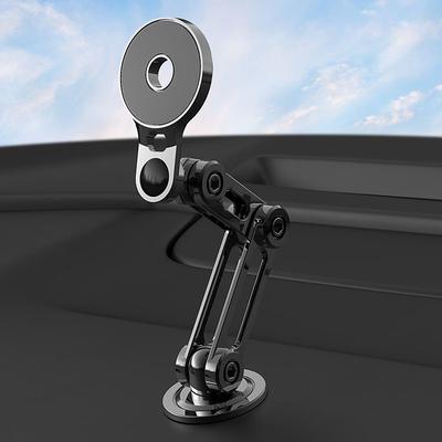 For Magsafe Magnetic Suction Car Phone Holder Mechanical Arm Rotatable Adjustable Mobile Phone Bracket For IPhone 14 13 12 Pro Max