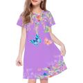 Kids Little Girls' Dress Floral Butterfly Animal A Line Dress Daily Holiday Vacation Print White Above Knee Short Sleeve Casual Cute Sweet Dresses Spring Summer Regular Fit 3-12 Years