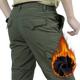 Men's Cargo Pants Cargo Trousers Winter Pants Pocket Plain Comfort Breathable Outdoor Daily Going out Fashion Casual Black Army Green