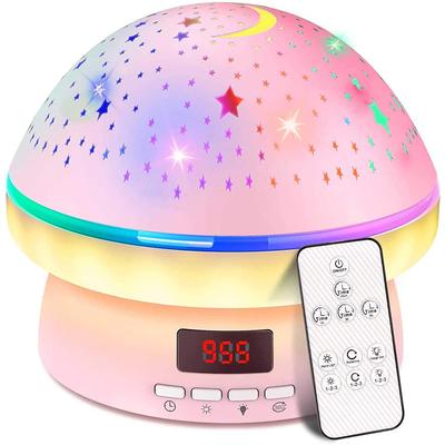 Timer Rotation Star Night Light Projector Twinkle Lights, Birthday Gifts for Kids,16 Colorful Projector Light Dimmable LED Bedside Lamp,Kids Room Decorfor Gift for BoyGirls