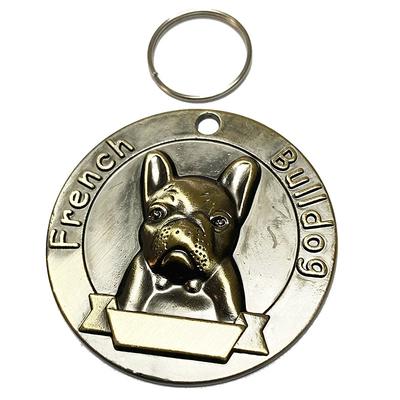 Bronze dog tags three-dimensional relief pet tags anti loss identification nameplates pet accessories that can be engraved with characters