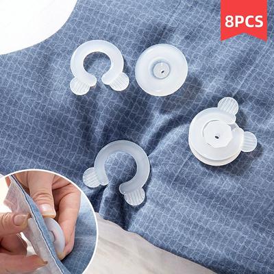 8Pcs Portable Blankets Sheet Accessories Durable Comforter Grippers Quilt Clip Fastener Clips Household Plastic Bed Duvet Holders