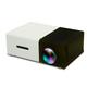 YG300 Home Theater Cinema USB HDMI AV SD Mini Portable HD LED LCD Projector Beamer Home Media Movie Player Support 1080P AV USB SD Card /USB/AV/CVBS for Home School Office