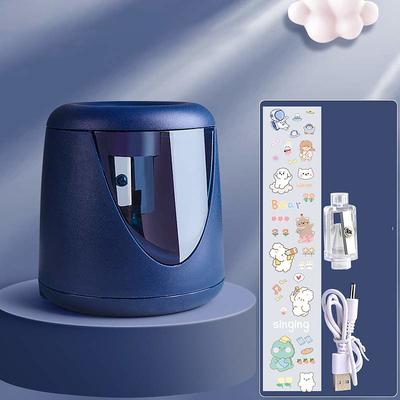 USB Rechargeable Electric Pencil Sharpener, Heavy-Duty Mechanical Design, Multi-Function for School Office Use, Ideal Gift for Students and Children