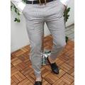 Men's Trousers Chinos Chino Pants Pencil Pants Plaid Dress Pants Plaid Checkered Anti-wrinkle Business Office Party Classic Smart Casual 1 3