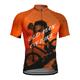 21Grams Men's Cycling Jersey Short Sleeve Bike Top with 3 Rear Pockets Mountain Bike MTB Road Bike Cycling Breathable Quick Dry Moisture Wicking Reflective Strips Black / Orange Black Yellow Graphic