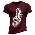 Men's T shirt Tee Graphic Tee Cool Shirt Graphic Prints Musical Notes Crew Neck Hot Stamping Street Vacation Short Sleeves Print Clothing Apparel Designer Basic Comfortable