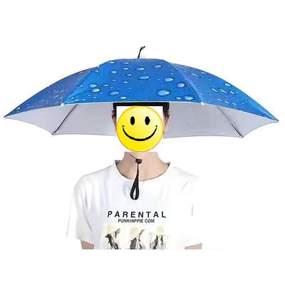 Outdoor Sunshade Hat Portable Head-mounted Sunshade Summer Rain And Sun Protection Outdoor Fishing Umbrella