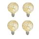 4pcs LED Globe Fairy Light Bulbs Starry Decorative Vintage Filament String Lights E26 E27 Festival Decorative 3W G95 2700K Warm White for Bathroom Bedroom Living Room