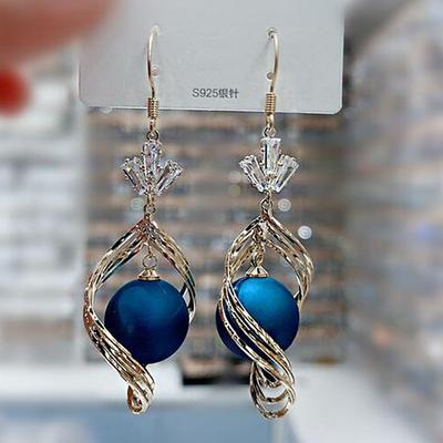 1 Pair Drop Earrings For Women's AAA Cubic Zirconia Street Date Alloy Pear Cut Fashion
