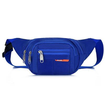 Black Waterproof Waist Bag – Multi-Pocket Fanny Pack for Travel, Hiking, Running, and Outdoor Sports