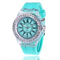 Men Quartz Watch Chronograph Luminous Noctilucent Silicone Watch