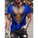 Funny Muscle T-shirt Anime Funny Street Style T-shirt For Men's Adults' 3D Print
