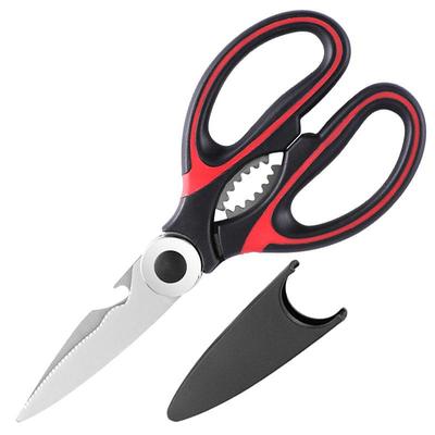 1pc BBQ Scissors, Sharp Kitchen Scissors, Stainless Steel Multipurpose Shears For Meat Cutting, Kitchen Supplies