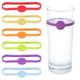 6/12/24/36 Pieces Drink Markers, Glass Cup Wine Glass Bottle Strip Tag Marker, Silicone Drink Markers Wine Glass Charms Markers Tags for Cups Dentification, Cocktail Glass Party Solution for Guest