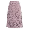 Women's Skirt Bodycon Knee-length High Waist Skirts Lace Solid Colored Street Daily Fall Winter Polyester Elegant Fashion Apricot Black Blue Purple