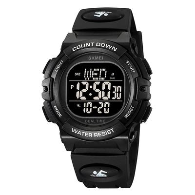SKMEI Men Digital Watch Outdoor Fashion Casual Wristwatch Luminous Stopwatch Alarm Clock Countdown TPU Watch