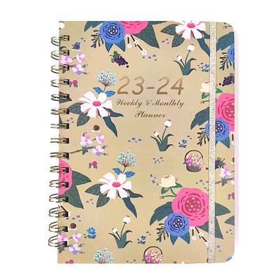 1pc 2024 Planner Hardcover Notebook, Weekly And Monthly Planner, Appointment Book From Jan To Dec 2024